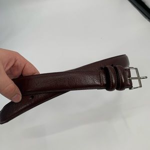 Original Penguin Full Grain Brown Leather Belt 36